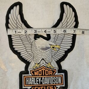 Large Harley-David "Eagle" back patch vintage motorcycle collectible emblem 8x10